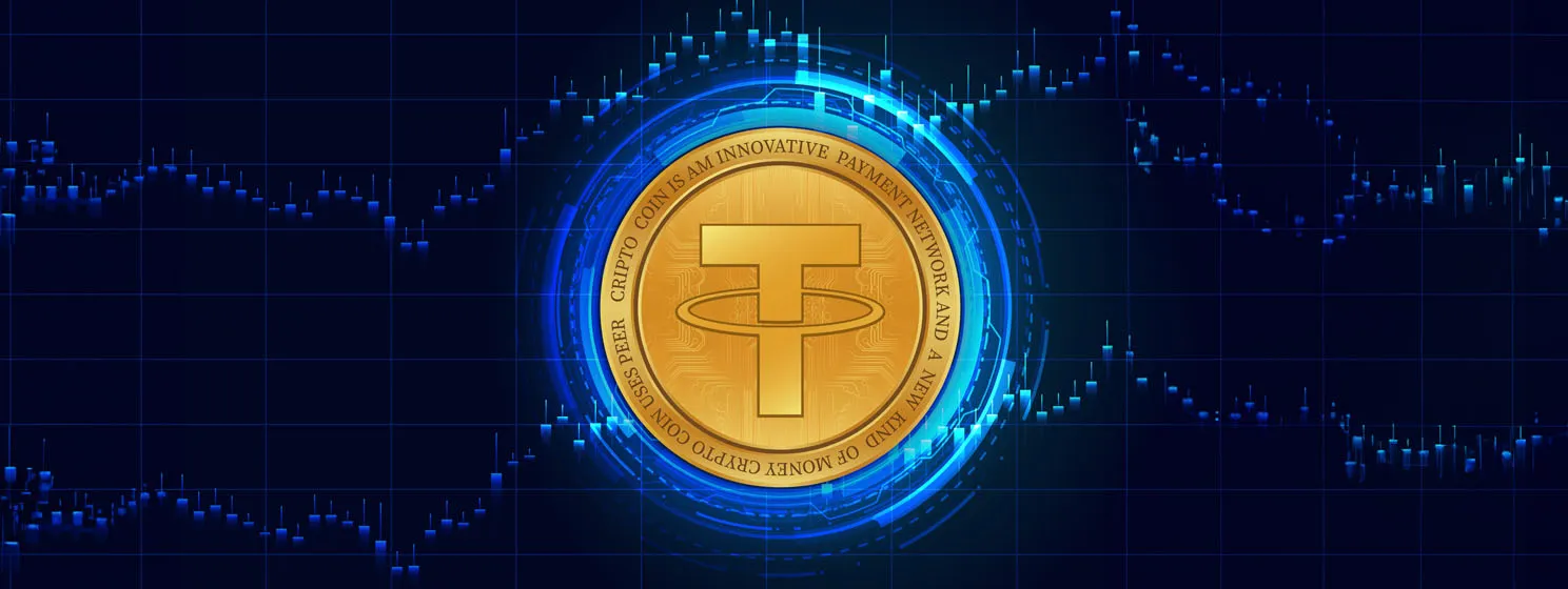 Tether-usdt digital currency logo