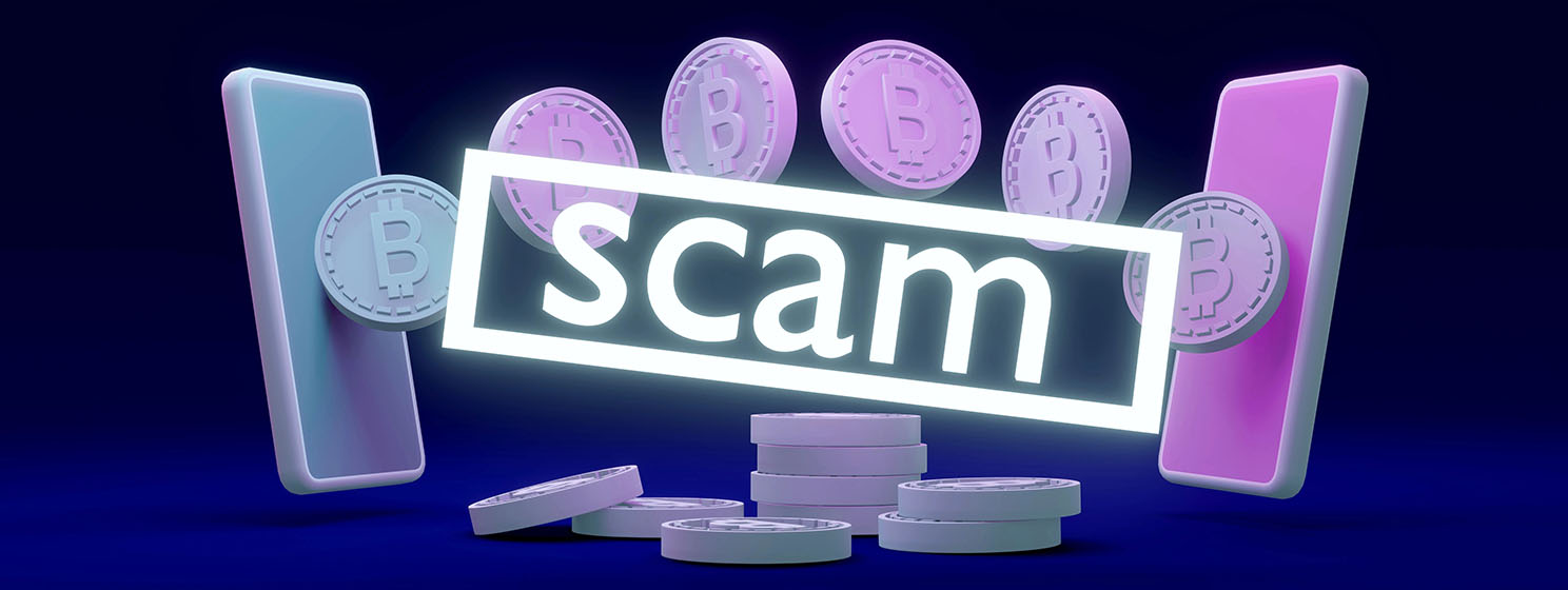 Crypto scam banner