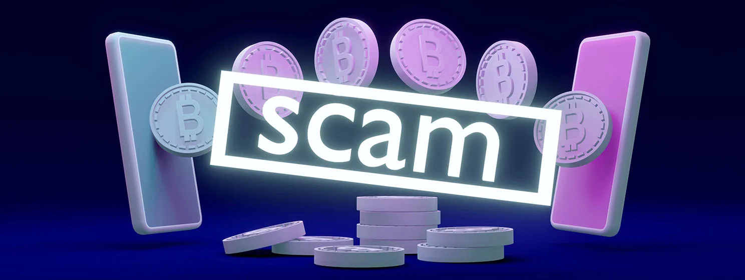 Crypto scam banner