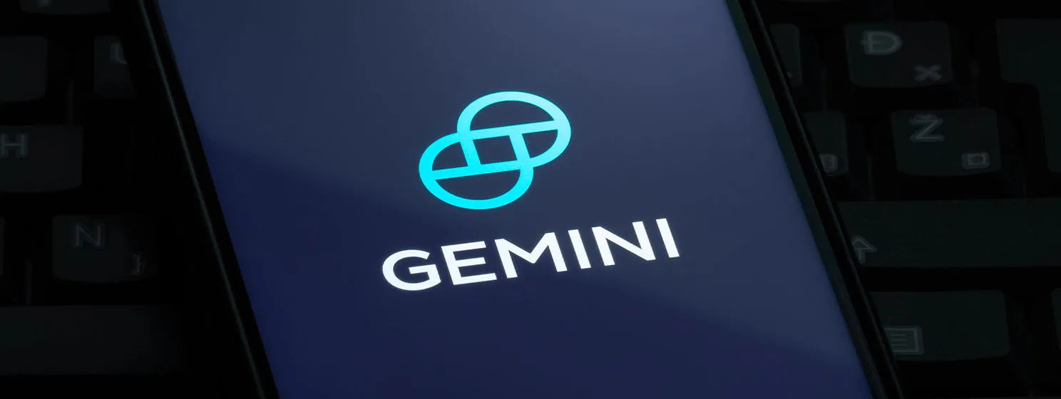 Gemini crypto exchange logo on smartphone