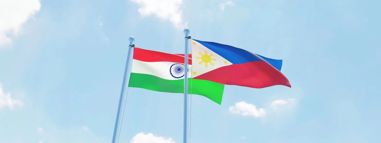Philippines and India flags