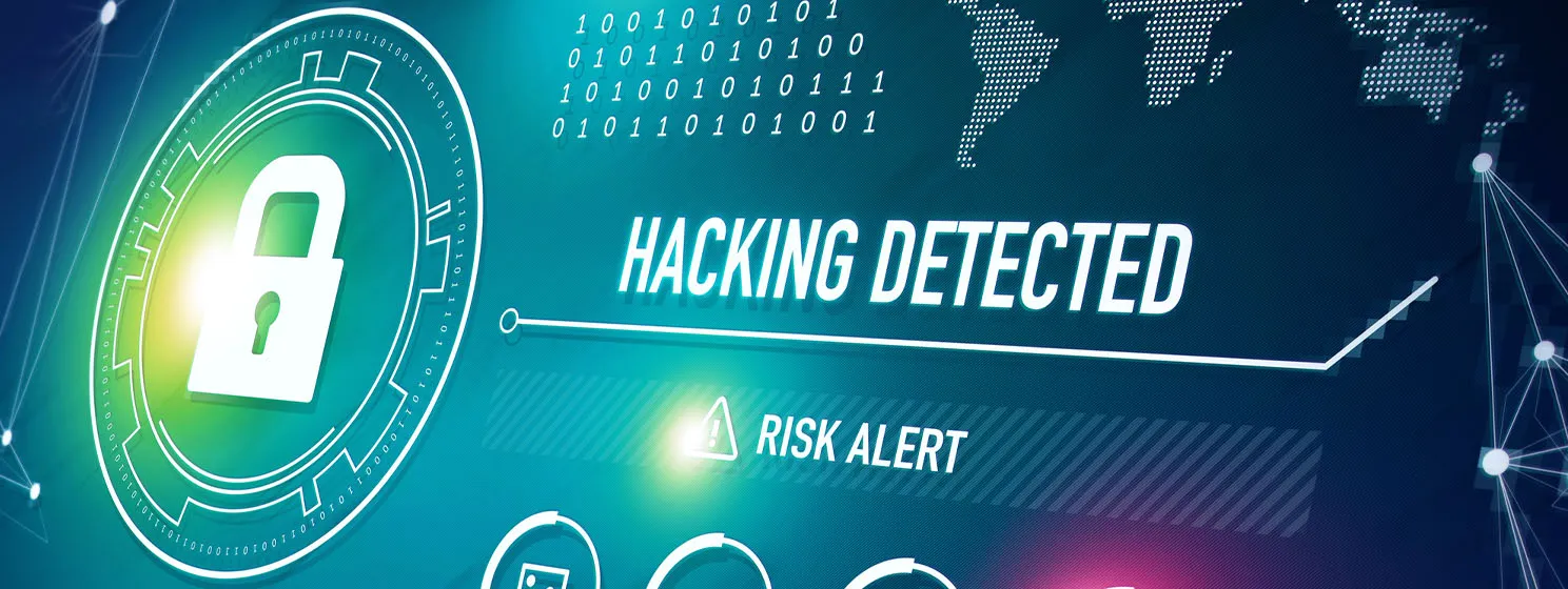 Online Security and Hacking warning banner