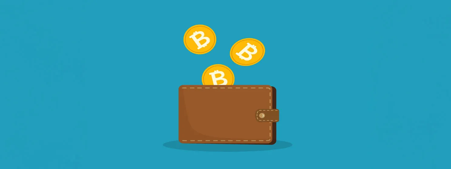 bitcoin wallet concept banner