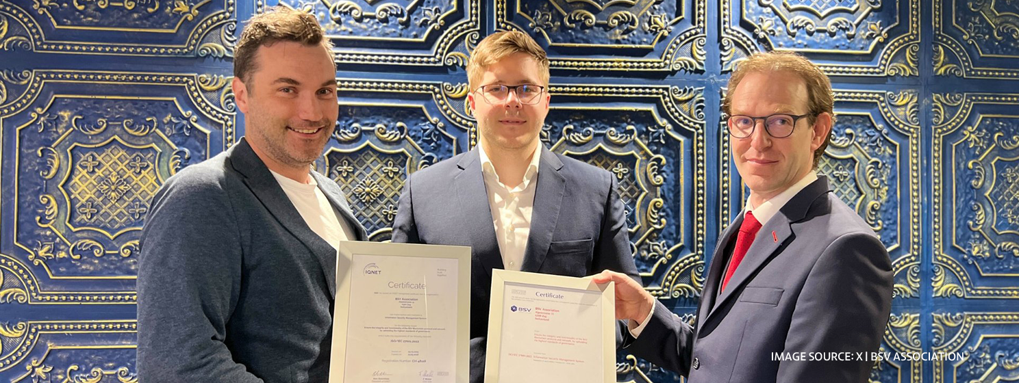 BSV Association officials - ISO certification