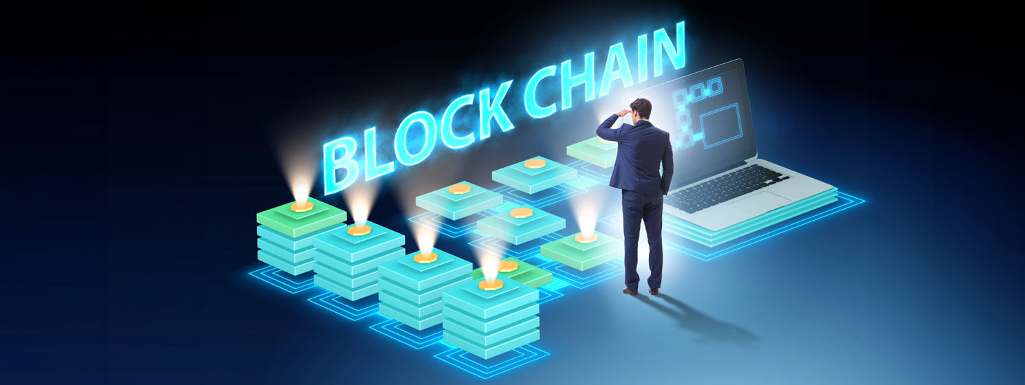 Blockchain banner concept