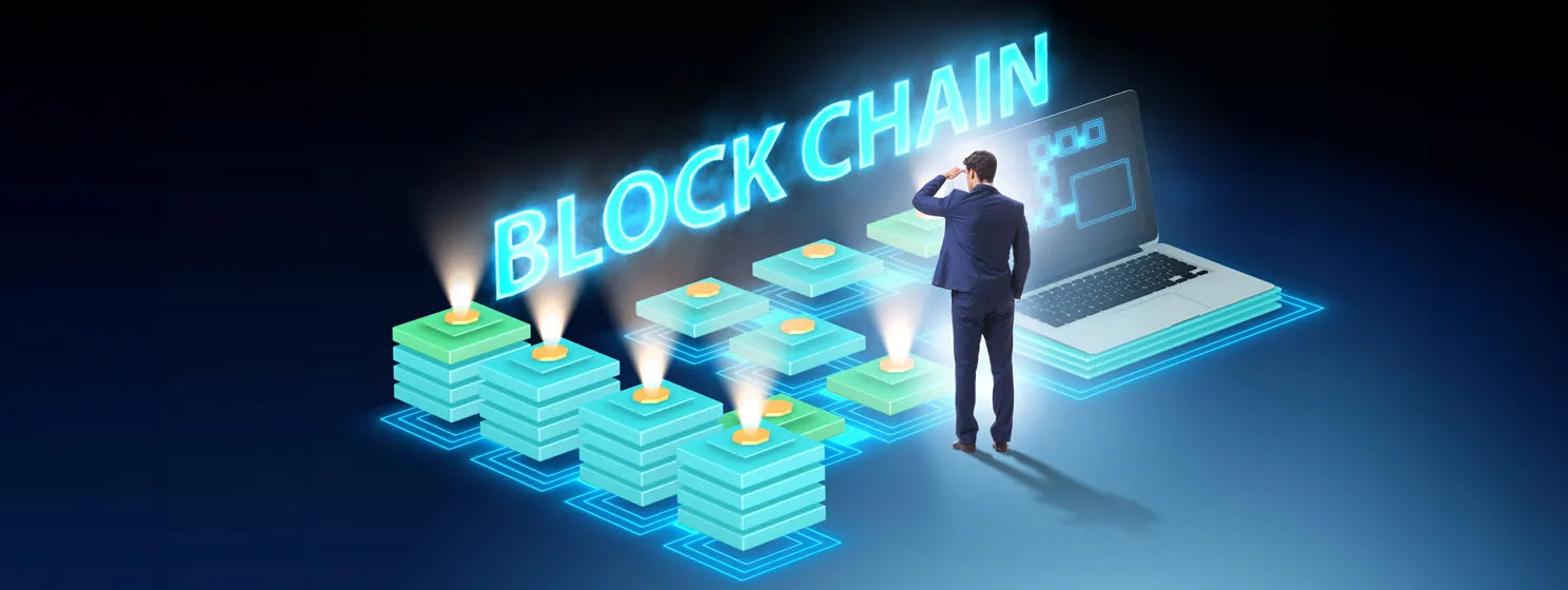 Blockchain banner concept