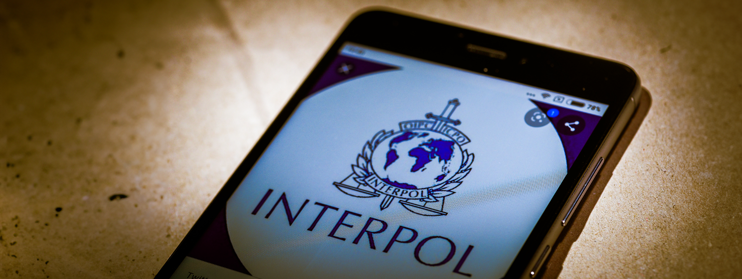 INTERPOL on mobile phone