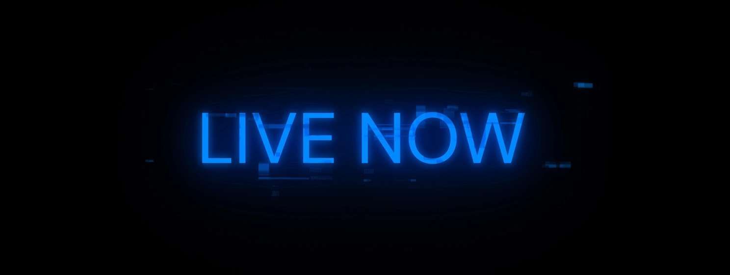 Live Now title art card