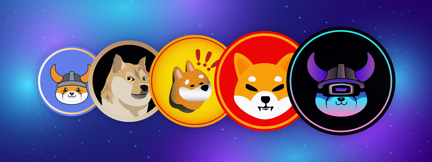 Memecoins logos