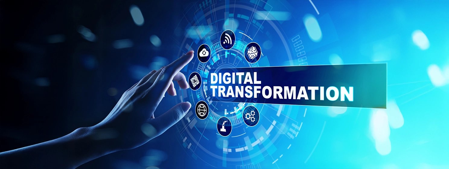 Digital transformation, disruption, innovation. Business and modern technology concept.