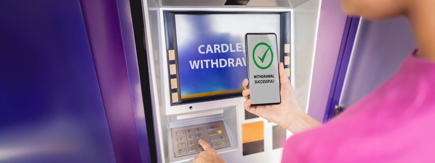 cardless cash withdrawals