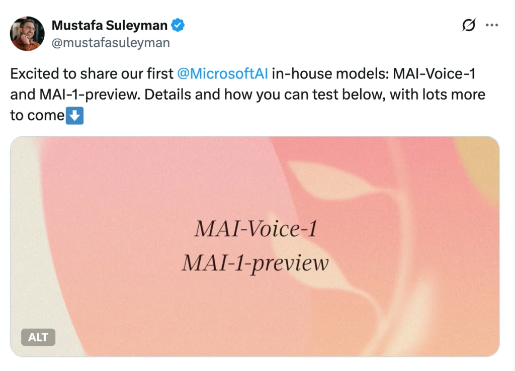 Mustafa Suleyman - X post