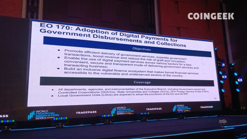 EO 170: Adoption of Digital Payments for Government Disbursements and Collections