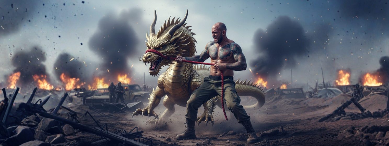 Kurt Wuckert Jr., dragon - AI Generated image banner