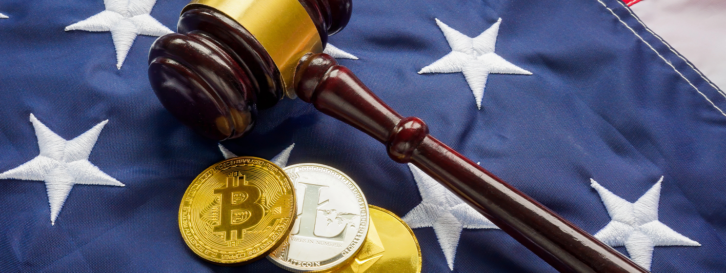 USA cryptocurrency law concept