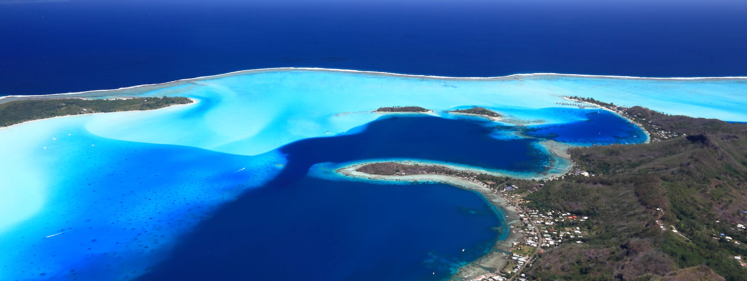 Bora Bora aerial view