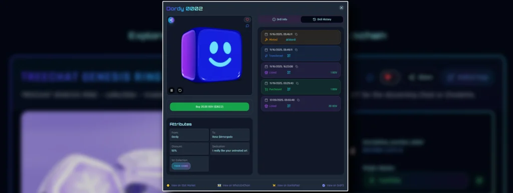 3DOrdi’s full-featured NFT platform brings 1Sat Ordinals to life