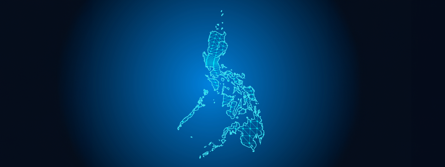 Philippine map tech illustration