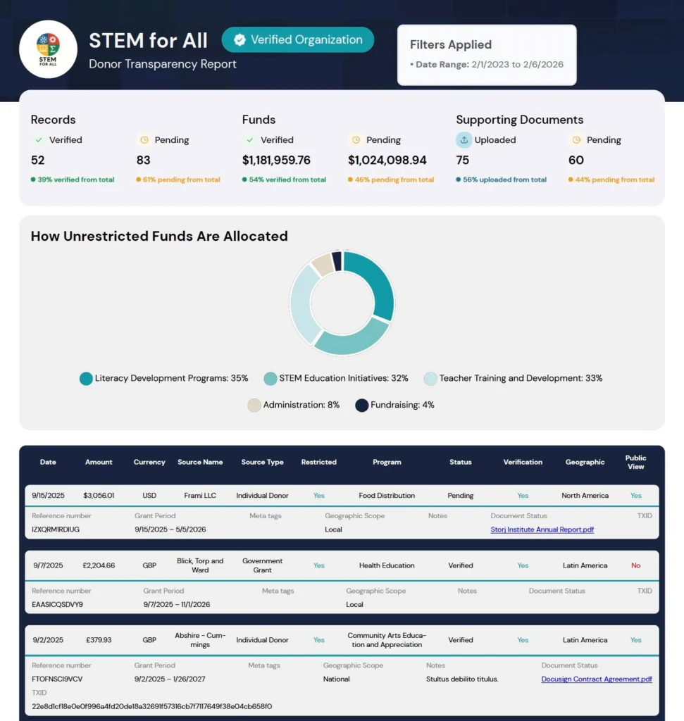 Traceport screenshot