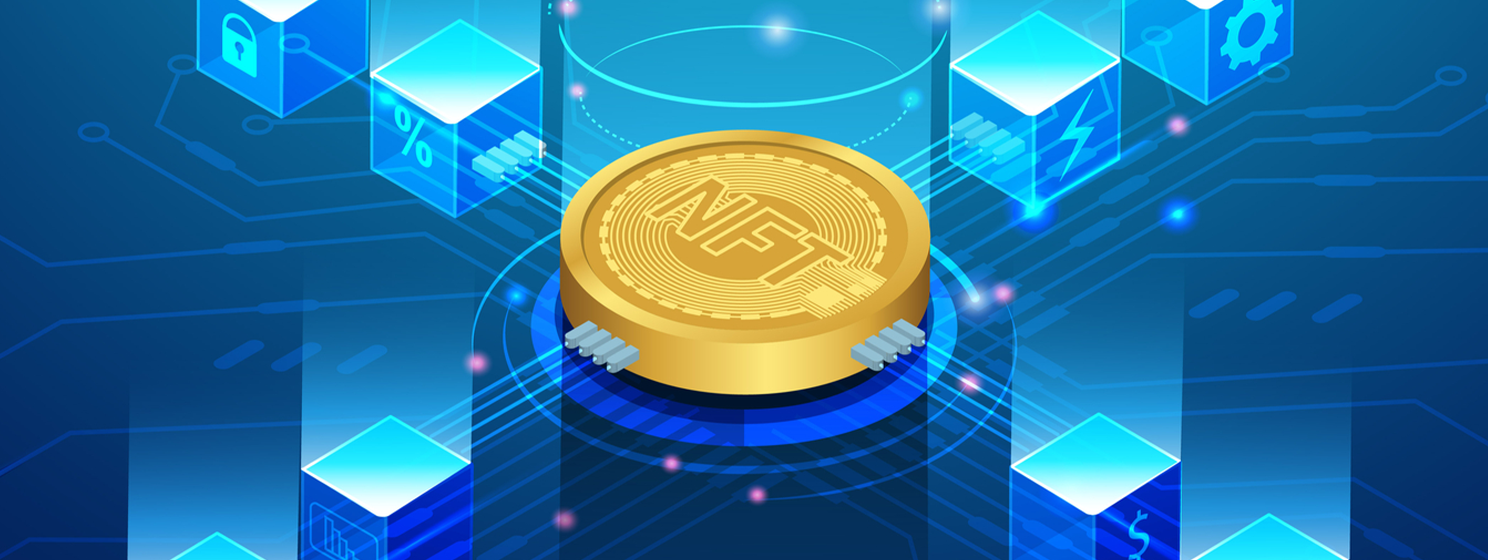 non fungible token illustration banner