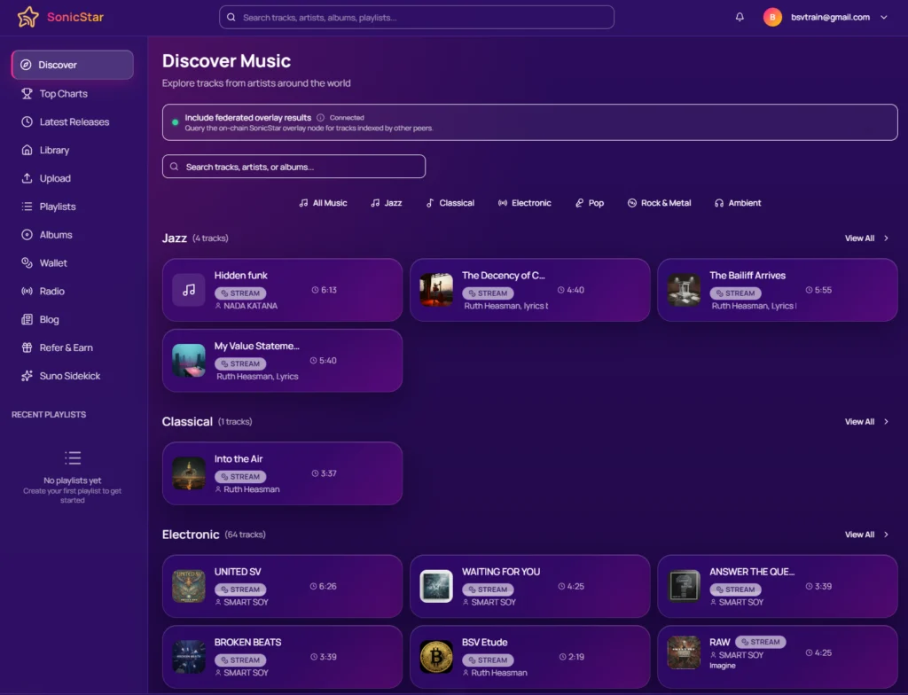 SonicStar - AI Music Platform