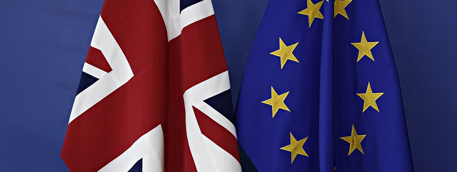 UK and Europe flag.