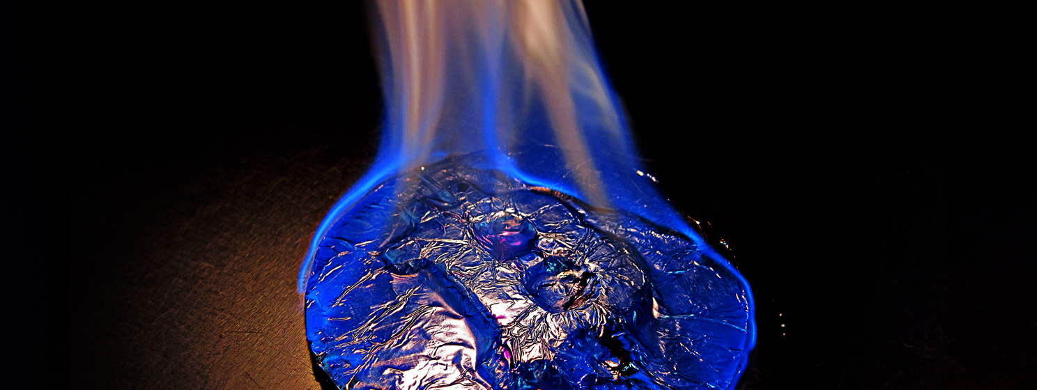 Bitcoin on fire banner