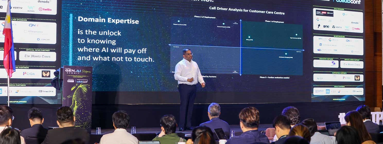 Vishnu Raj at the GenAI Summit Philippines 2026