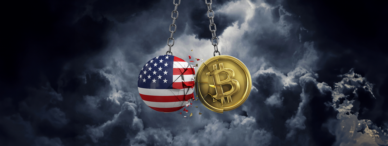 US vs bitcoin, stablecoins banner