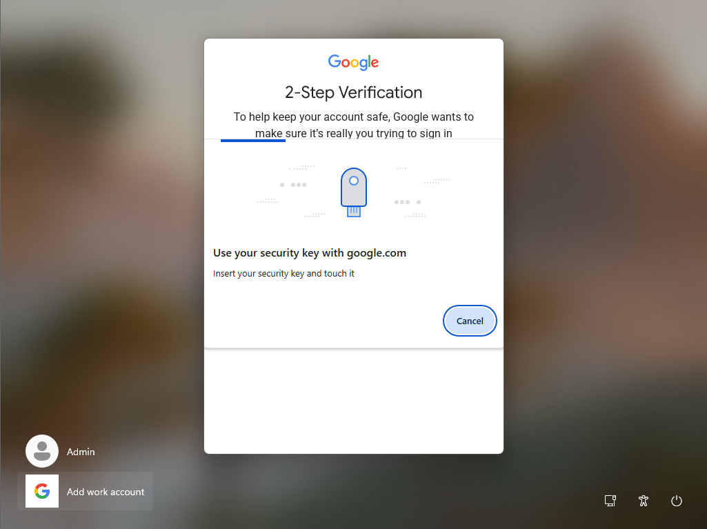 google - 2FA screenshot