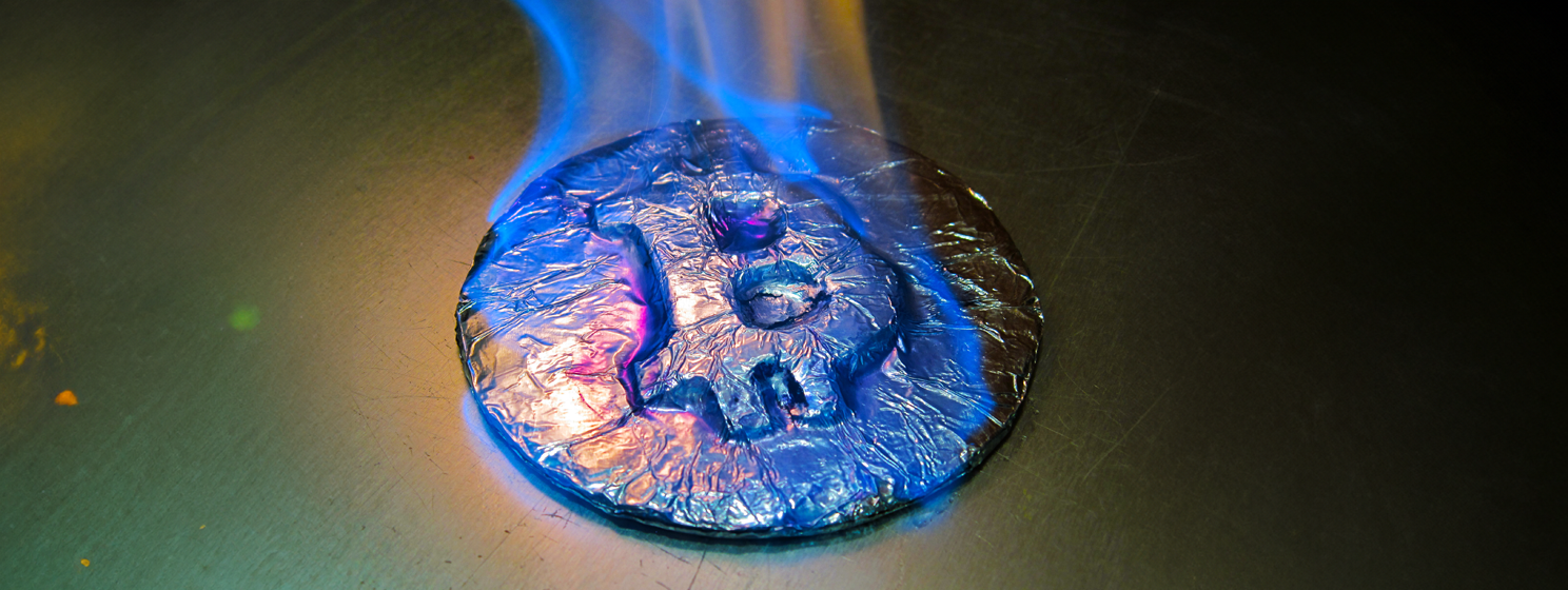 Bitcoin, carbon emissions concept banner