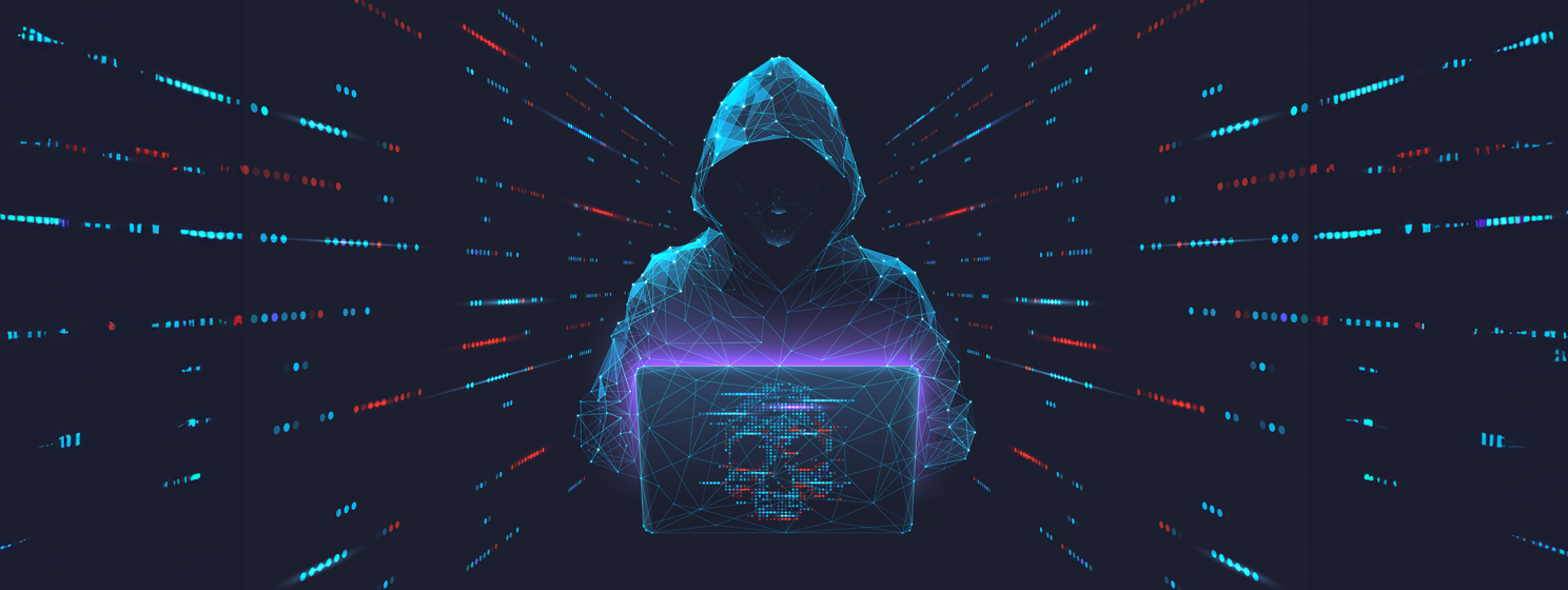 Cyber hacker attack concept