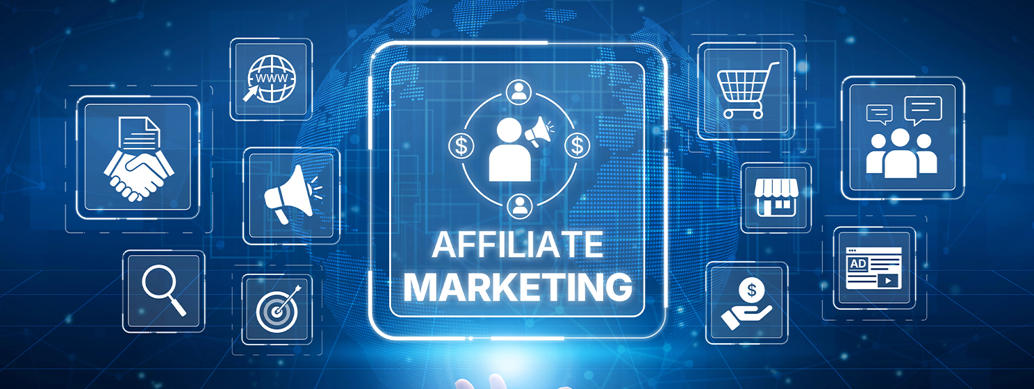 affiliate marketing concept banner