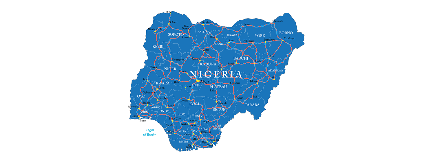 map of nigeria