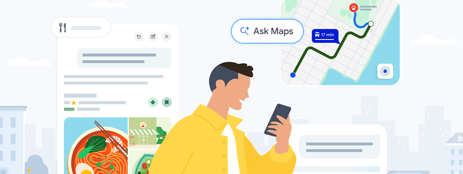 google maps' ask maps banner