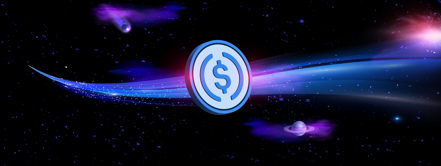stablecoin, USDC virtual currency banner