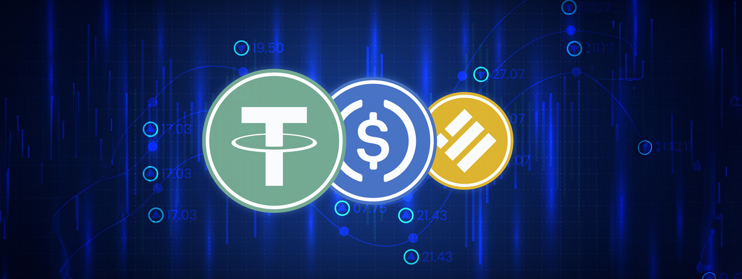 tether, usdt, usd, binance concept banner