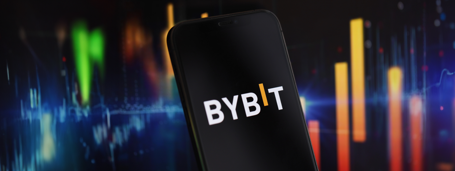 bybit on mobile phone banner