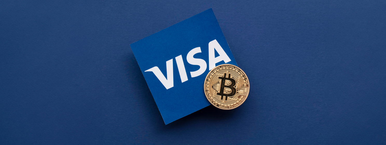 visa, blockchain banner